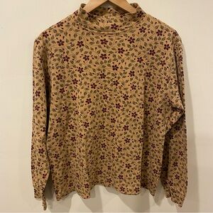 Lands’ End mock neck long sleeve top